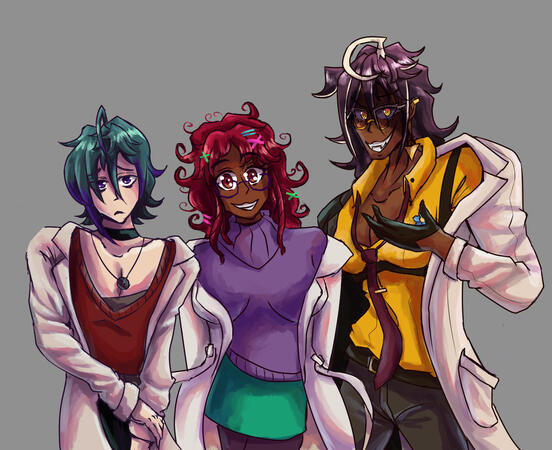 Character sprites for my game Lovely Pressed Flowers